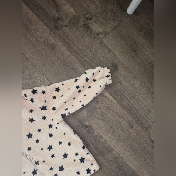 Freen Haven Girls Star Patterned Hooded Jacket Size 5 - Picture 3 of 4